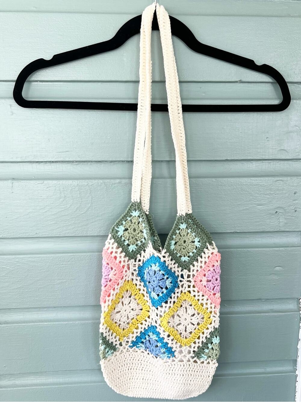 Urban originals NEW sunshine crochet tote shoulder bag purse summer grannycore